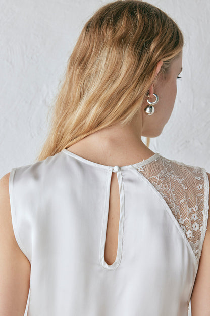 Dorit Lace Maxi Dress White