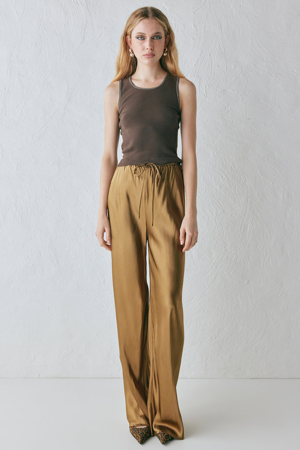 Rae Satin Pants Copper