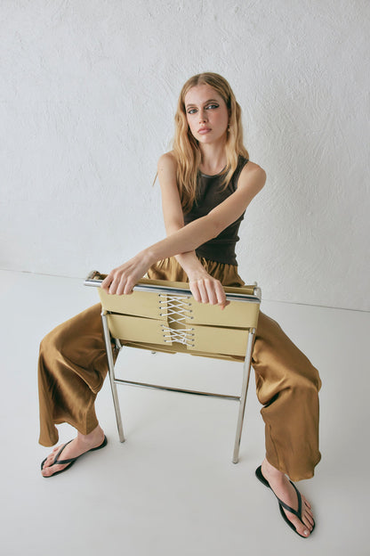 Rae Satin Pants Copper