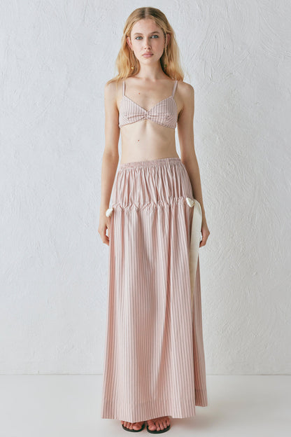 Lily Maxi Skirt Pink Stripe