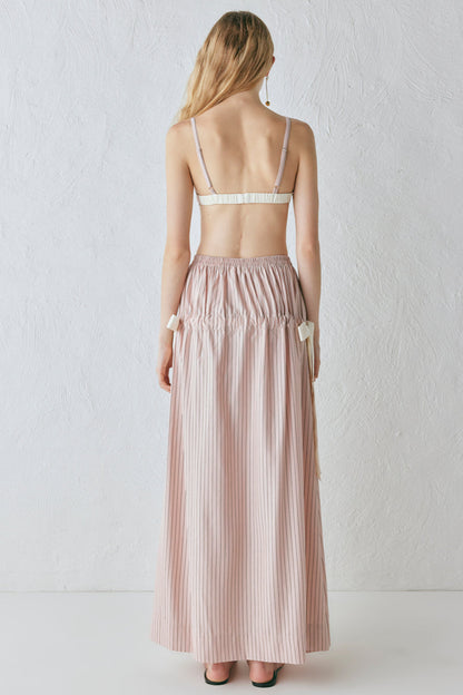 Lily Maxi Skirt Pink Stripe