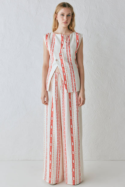 Aria Linen Vest Ora