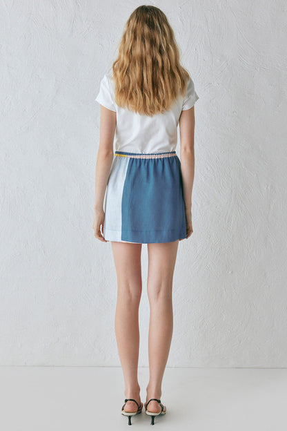 Elka Linen Mini Skirt Sia