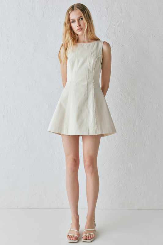 Chloe Mini Dress Oat
