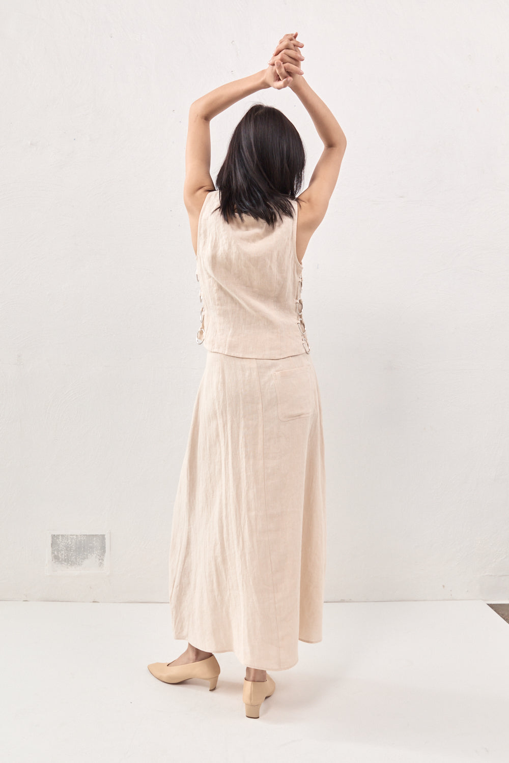 Discoteca Linen Top Natural
