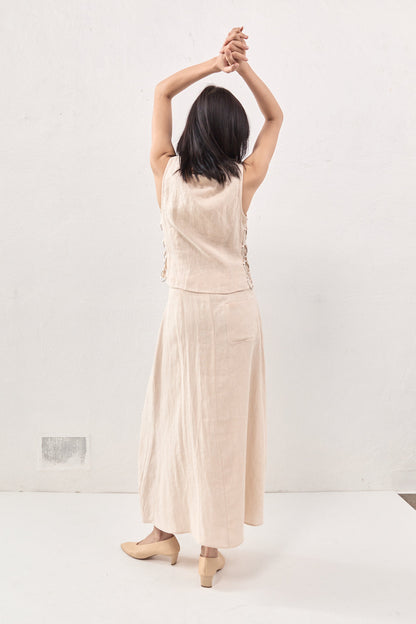 Discoteca Linen Top Natural