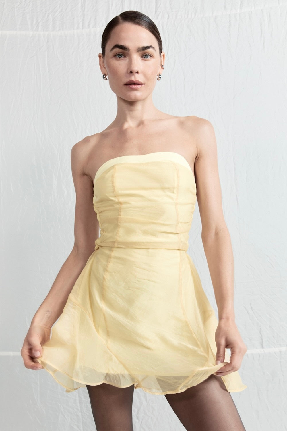 Paloma Mini Dress Lemon
