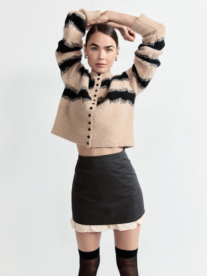 Lera Mini Skirt Charcoal