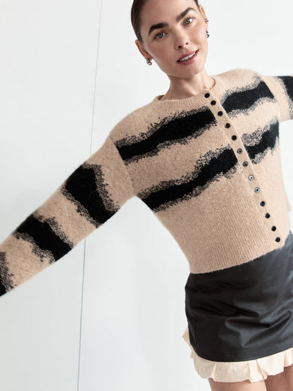 Minnie Knit Cardigan Latte