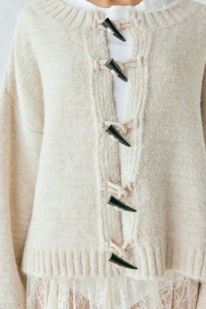 Leni Knit Cardigan Oat Marle