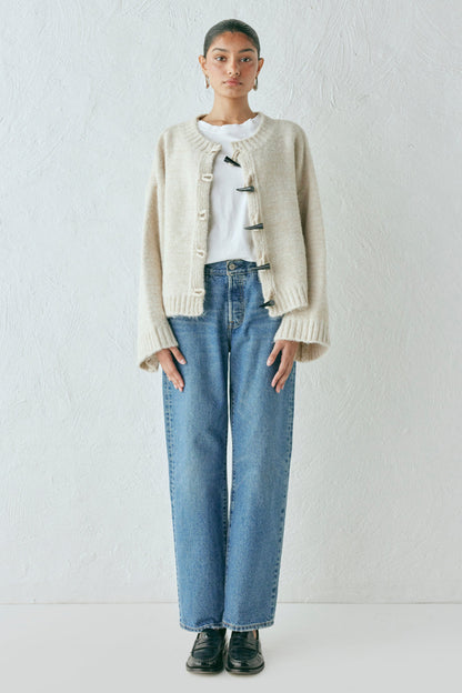 Leni Knit Cardigan Oat Marle