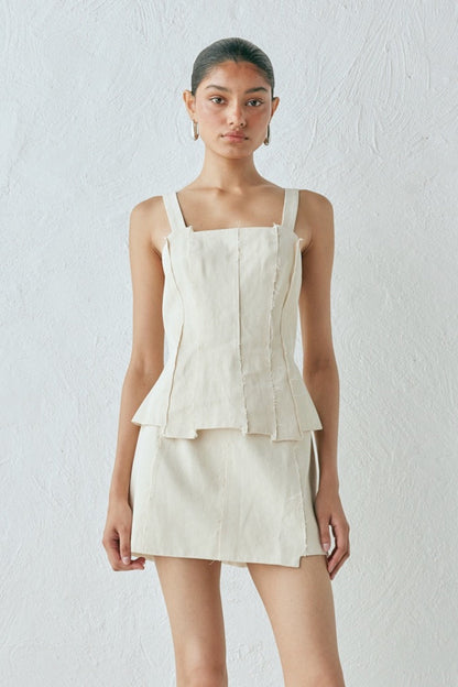 Callie Mini Skirt Oat