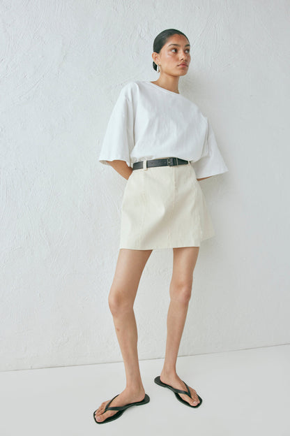 Callie Mini Skirt Oat