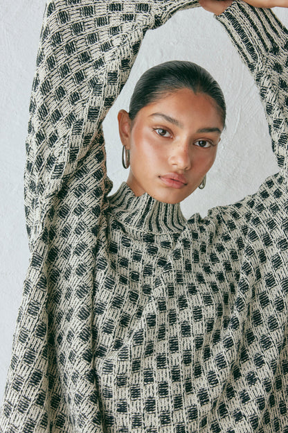 Sam Knit Jumper Check