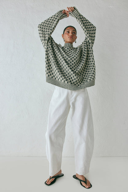 Sam Knit Jumper Check