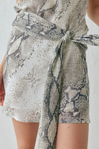 Nuri Mini Dress Snake
