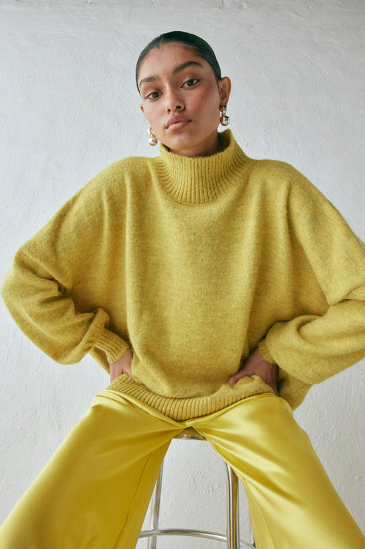 Yumi Knit Jumper Citrus Marle