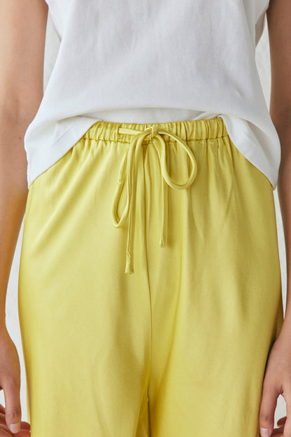 Josefin Satin Pants Citrus