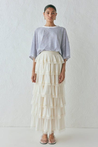 Thalia Midi Skirt Cream