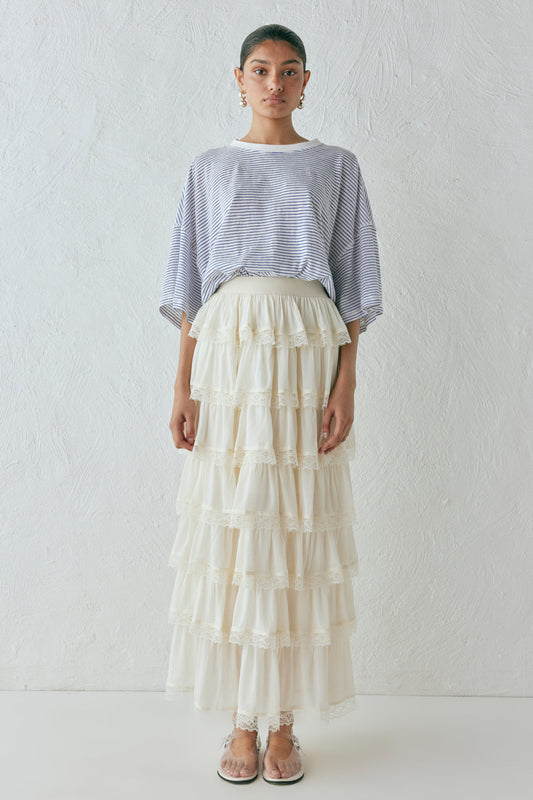 Thalia Midi Skirt Cream