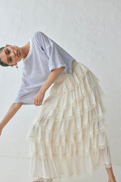 Thalia Midi Skirt Cream