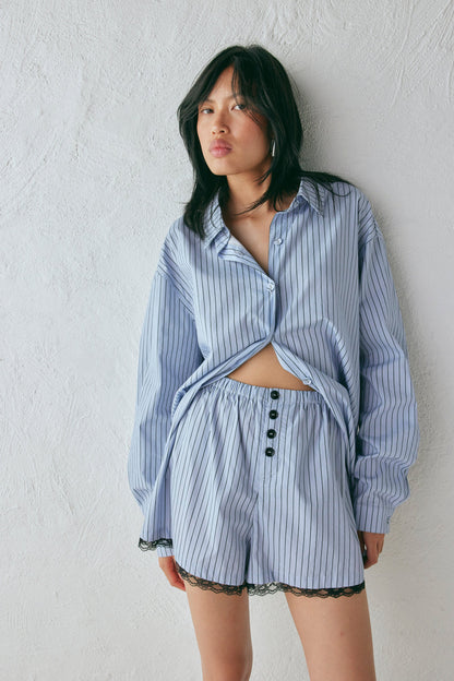 June Shirt Blue Stripe