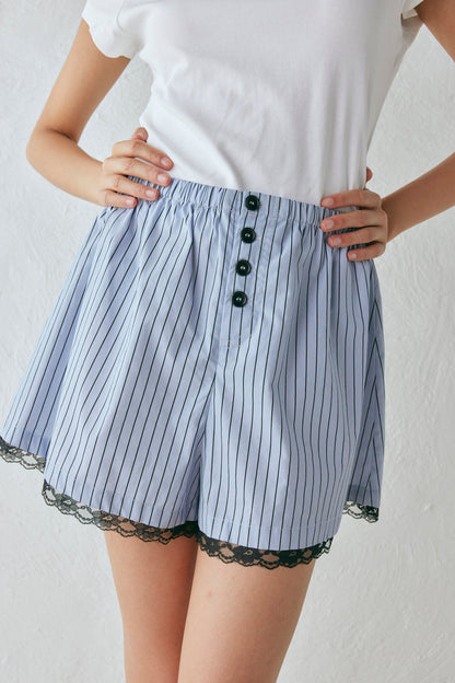 Ava Shorts Blue Stripe