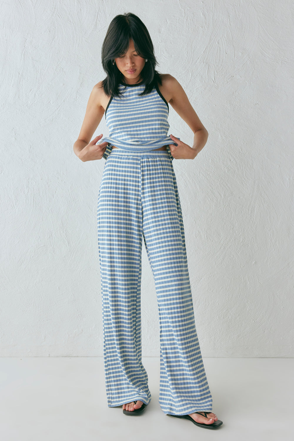 Imogen Pants Blue Stripe