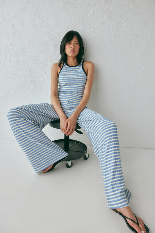 Imogen Pants Blue Stripe