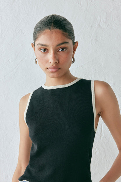 Ayla Knit Top Black