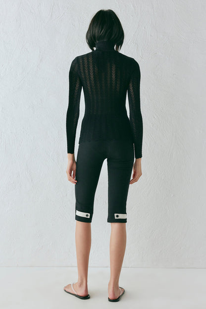 Harriet Knit Skivvy Black