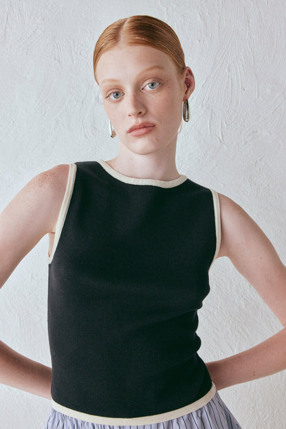 Ayla Knit Top Black