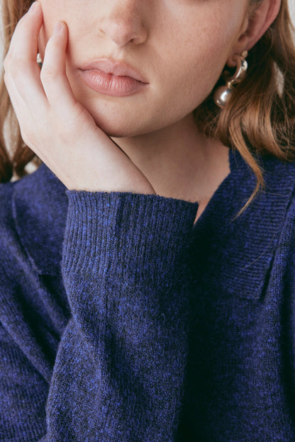 Bronte Knit Jumper Navy Marle