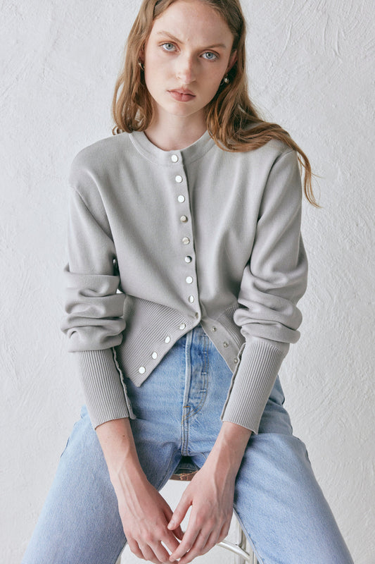 Sasha Knit Cardigan Grey