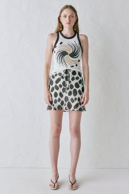 The Way to San Jose Bias Cut Mini Skirt Eni