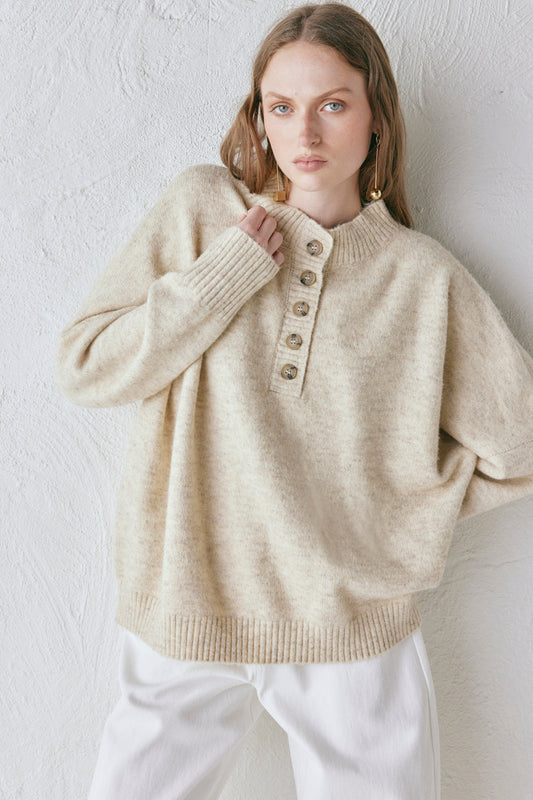 Blair Knit Jumper Oat Marle