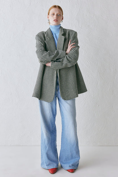 Yuja Wool Blazer Houndstooth