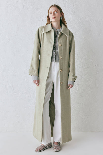 Eliah Overcoat Sage