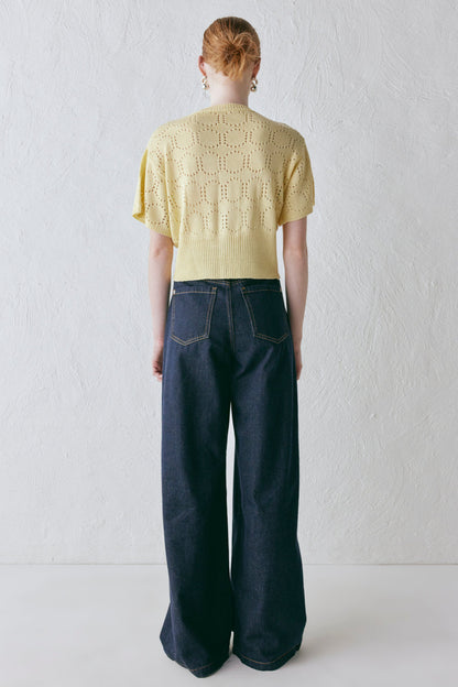 Charli Knit Cardigan Lemon