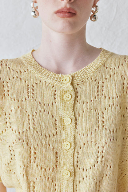 Charli Knit Cardigan Lemon