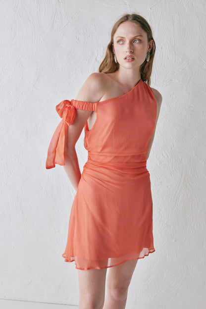 Luciana Mini Dress Coral