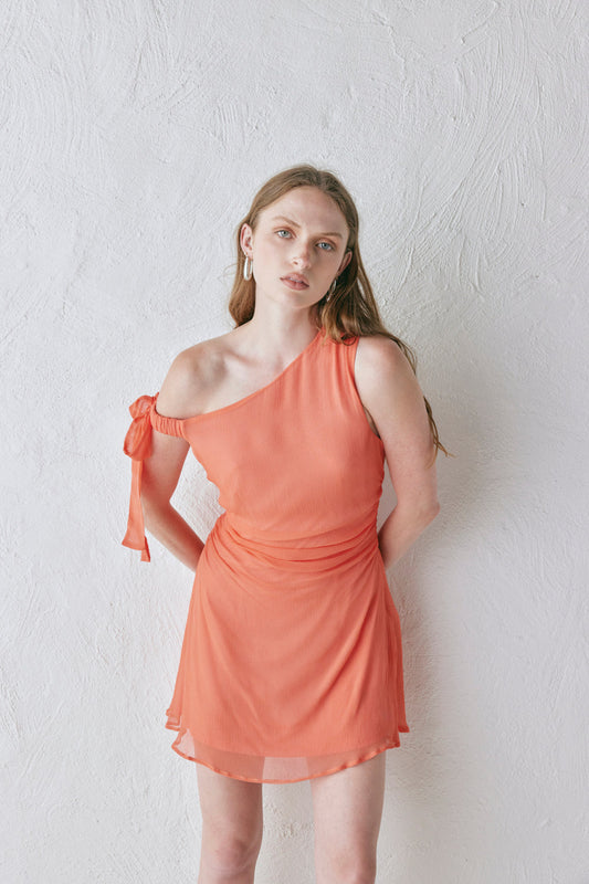 Luciana Mini Dress Coral