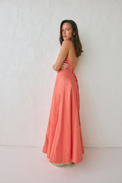 Stef Maxi Dress Coral