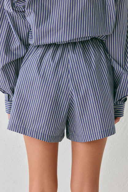 Annika Shorts Navy Stripe