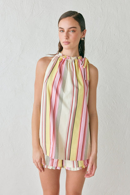 Lillian Halter Top Stripe