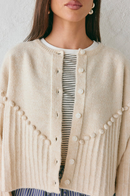 Miji Knit Cardigan Cream