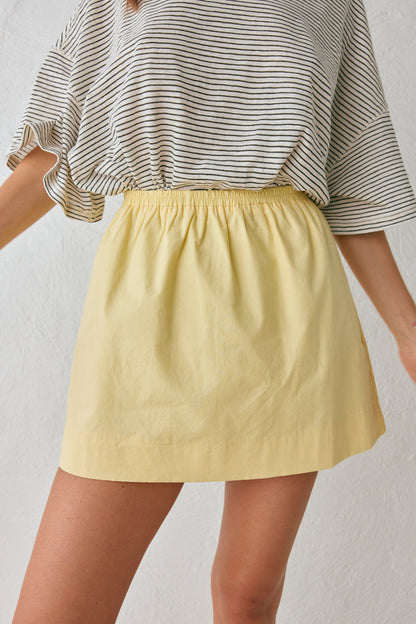 Elka Mini Skirt Lemon