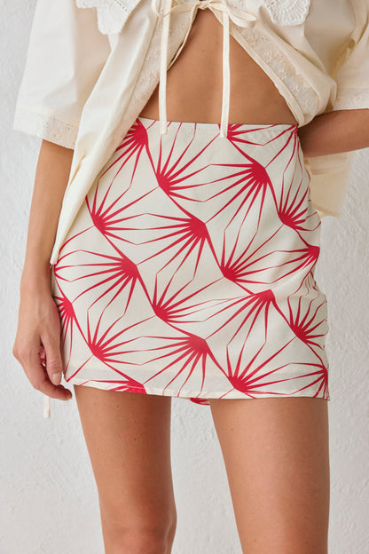 Vintage Lover Bias Cut Mini Skirt Luz