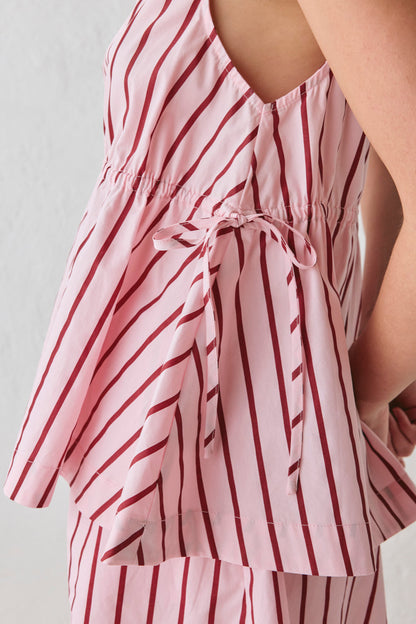 Indi Top Berry Stripe