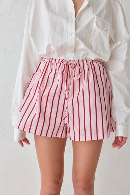 Annika Shorts Berry Stripe